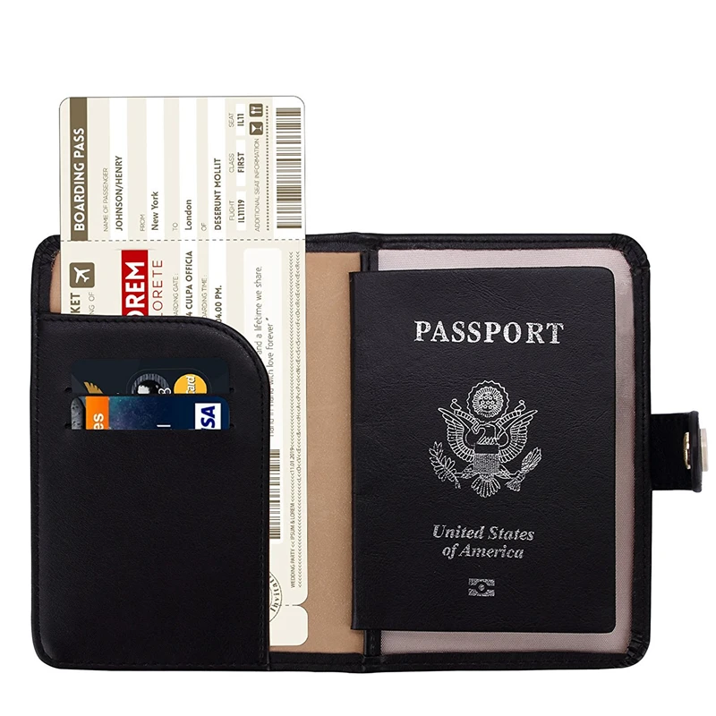 Blocking Travel Passport Holder Cover Slim Id Card Case Travel bag  Passport Protector travel accessories Wallets Baibilun