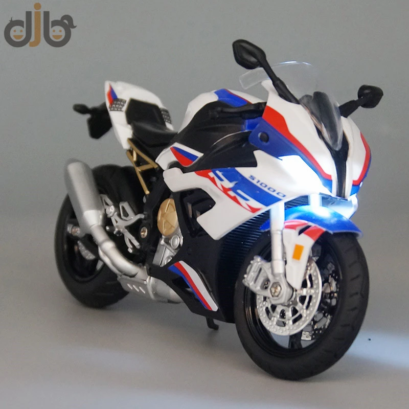 1:12 Diecast Motorcycle Model Toy S1000RR Replica With Sound & Light