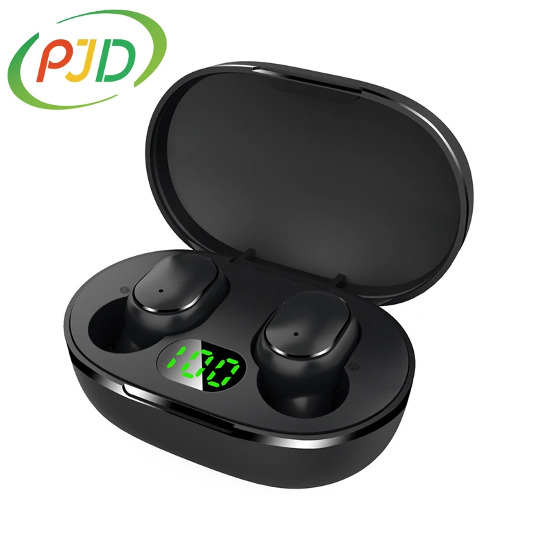 PJD E6S TWS Bluetooth 5.0 Headsets Wireless in ear Headphones Sport Waterproof Earphones with Microphone Touch Control Earbuds