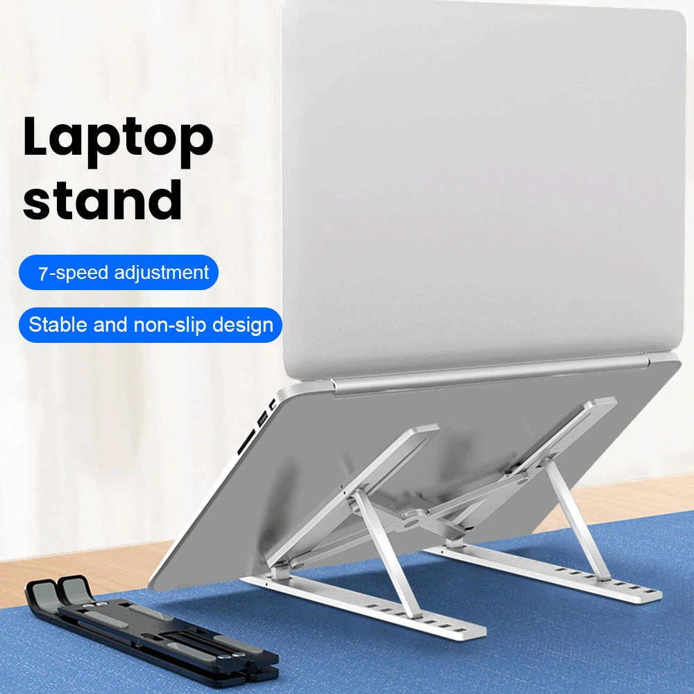 Laptop Stand for MacBook Air Pro Adjustable portable Laptop Riser Foldable Portable Notebook Stand for 11/13/17 Inch
