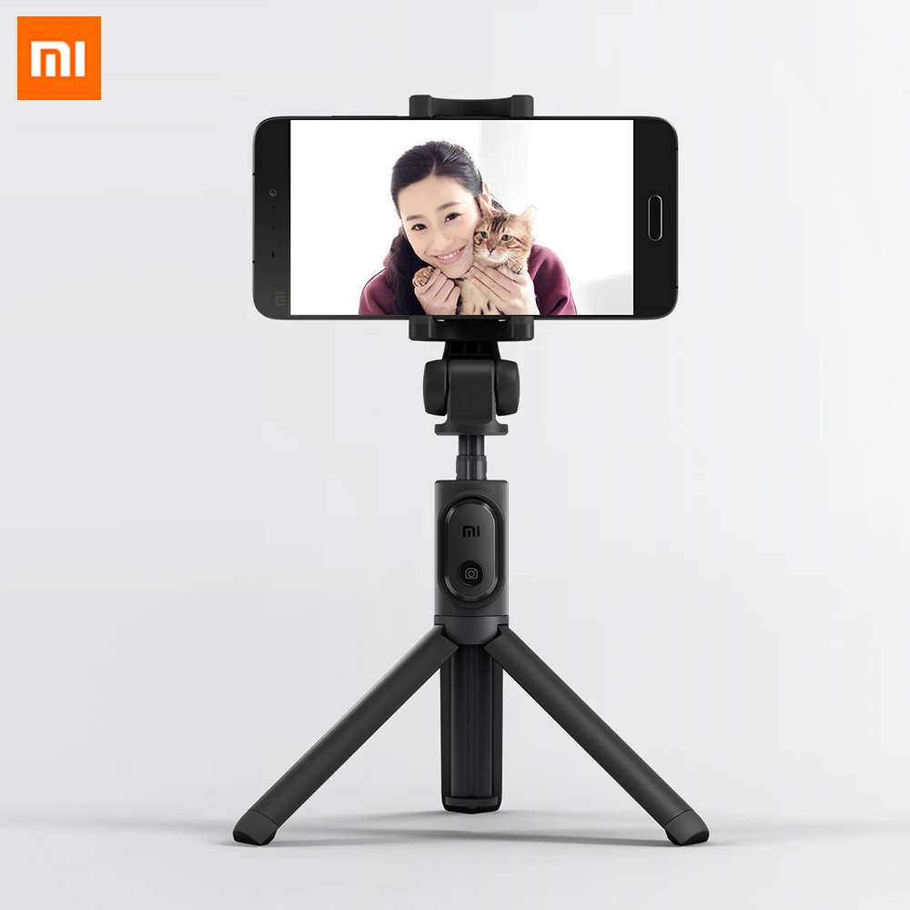 Original Xiaomi Foldable Tripod Monopod Selfie Stick Bluetooth With Wireless Button Shutter Selfie Stick For iOS/Android/Xiaomi