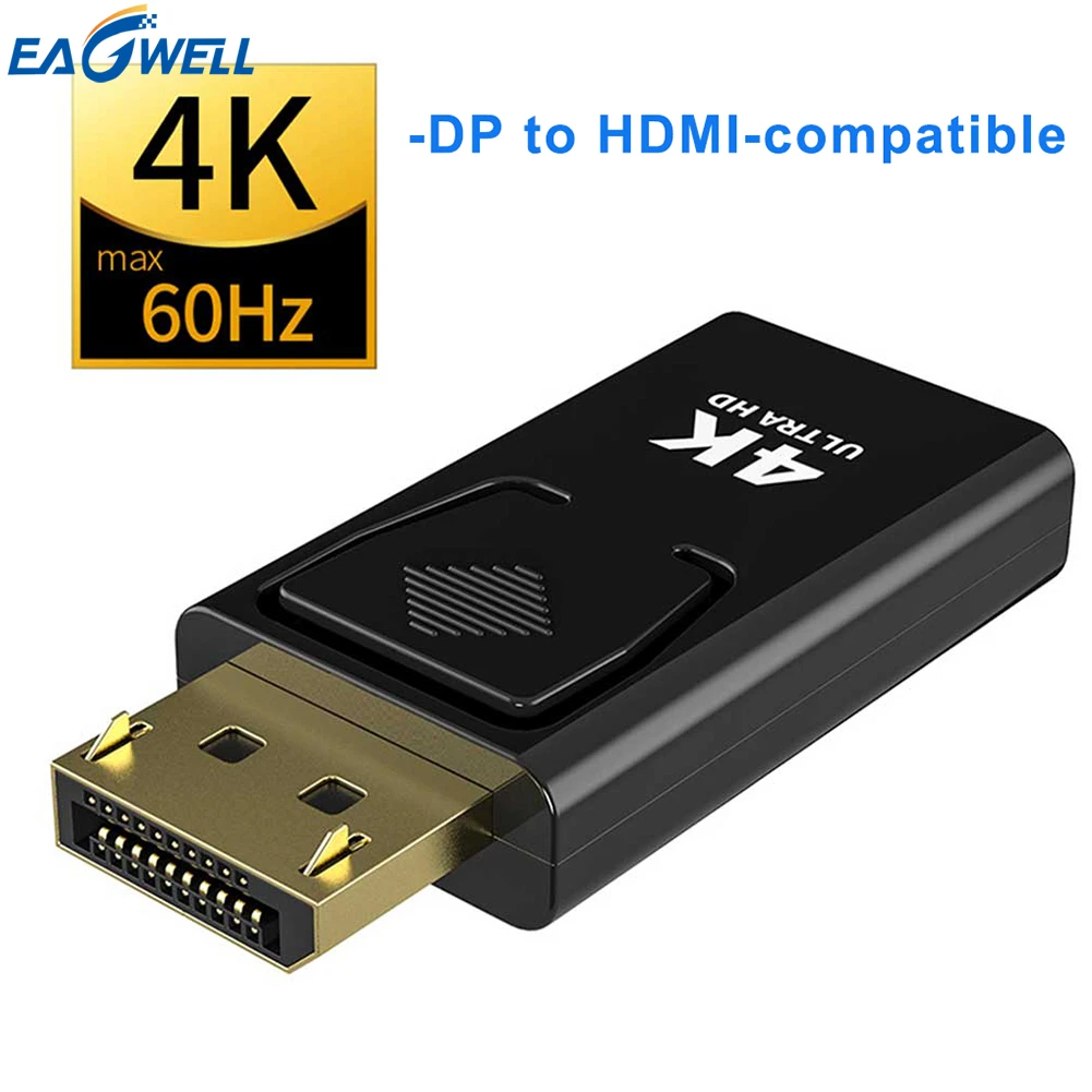 Male To Female Cable Converter DP To HDMI-compatible Max 4K 60Hz Displayport Adapter For Laptop Computer PC HDTV Projector