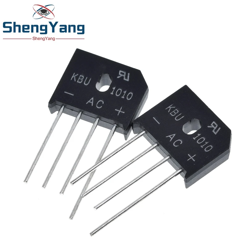 5PCS/LOT KBU1010 KBU-1010 10A 1000V ZIP Diode Bridge Rectifier diode New