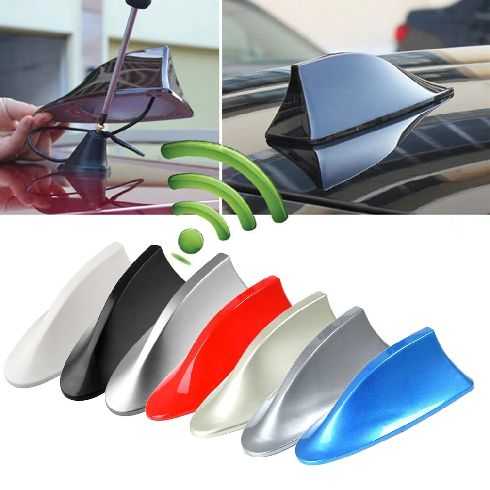 Car Radio Shark Fin Car Shark Antenna Radio FM Signal Design For All Cars Aerials Car Styling for BMW for Honda for Toyota