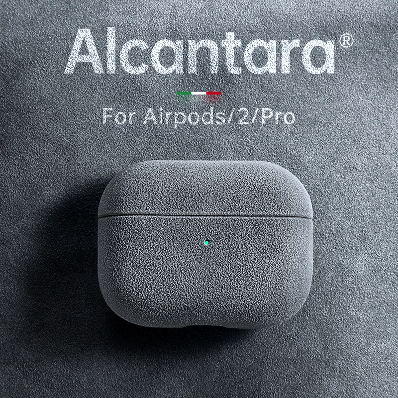 SanCore For Apple Airpods pro case ALCANTARA for AirPods 1/2/3 case Wireless bluetooth headset Mini Shockproof Cover Turn fur