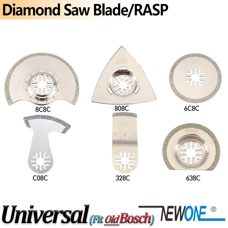 NEWONE Diamond E-cut Circular Oscillating Saw Blades For Triangle Rasp Multitool Tile Prorous Concrete Cement Ceramics in Saw
