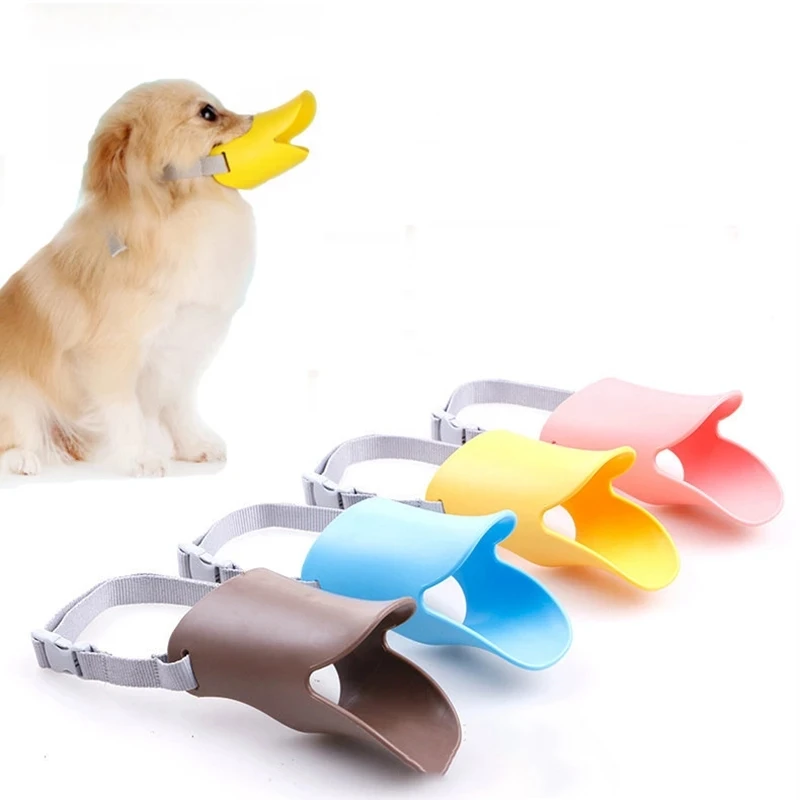 Pet Dog Muzzle Breathable Basket Muzzles Large Dogs Stop Biting Barking Chewing Anti Bite Duck Mouth Puppy Covers Pet Supplies