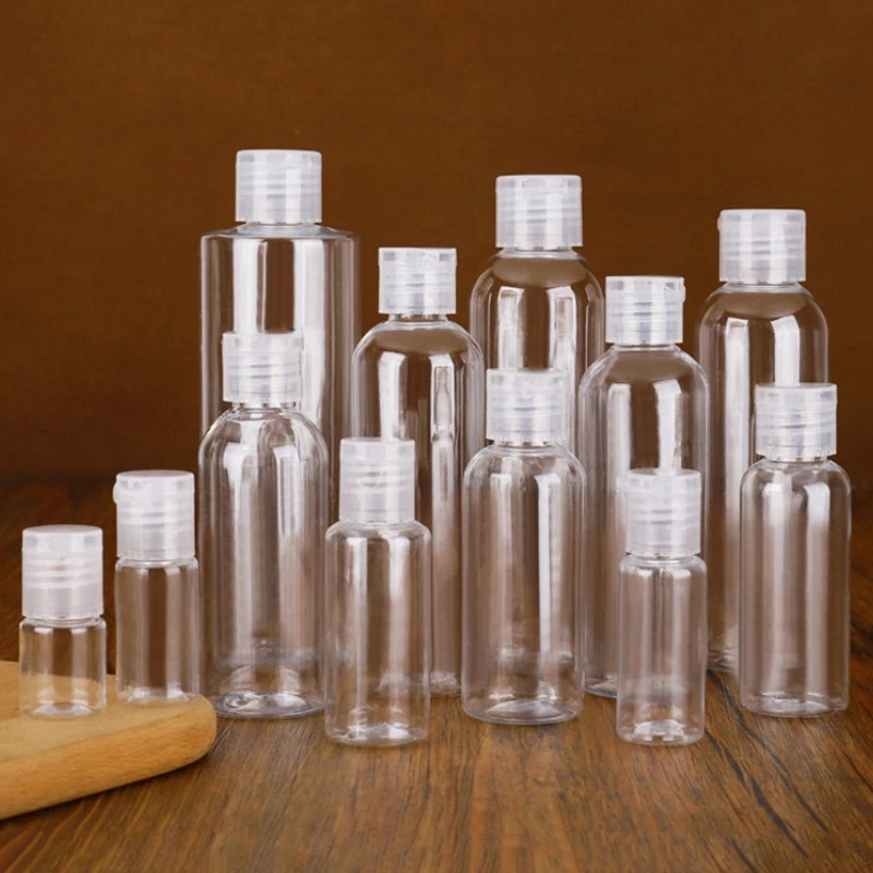 5~250ml Mini Travel Plastic Empty Bottle Portable Handwashing Fluid Transparent Spray Atomizer Refillable Bottles Dropship