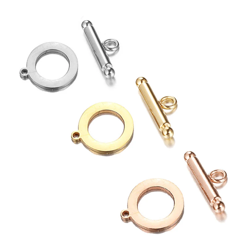 5Pcs/lot  Stainless Steel OT Clasps Fashion Toggle Clasps Buckle Connector For Diy Bracelet Necklace Jewelry Making