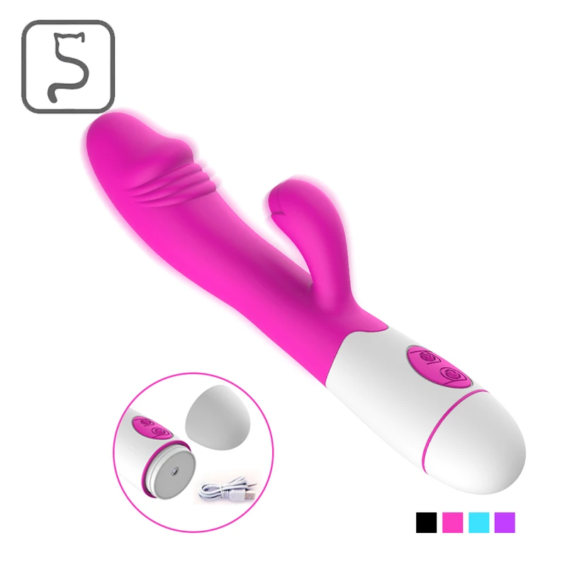 USB Vibrator 30 Speed G Spot AV Vibration Silicone Waterproof Erotic Sex Toy For Female Masturbation Adult Products