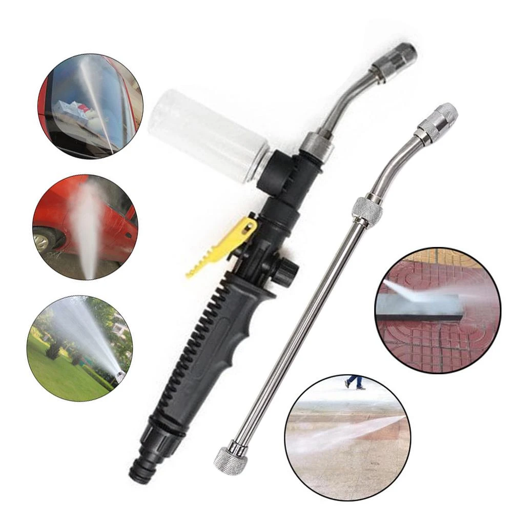 35/53cm High Pressure Power Washer Jet Water Gun Spray Gun Nozzle Car Washer Gun Home Garden Cleaning Tool Water Hose Sprayer