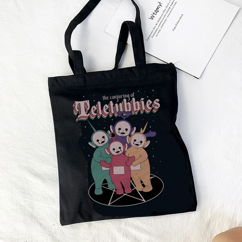 Korean Cute Cartoon Shoulder Bag Canvas Bag Harajuku Shopper Bag Fashion Casual Summer Shoulder Bags