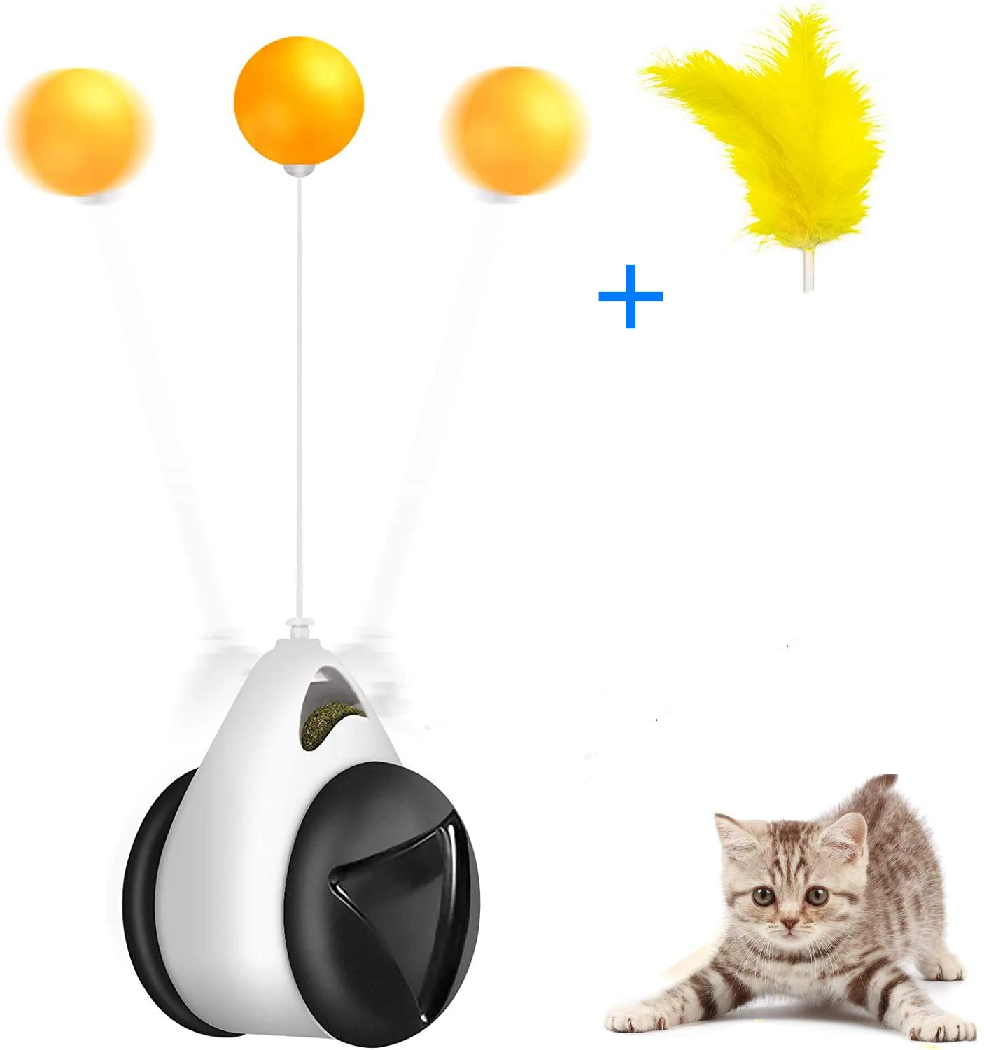 Intelligent Automatic Cat Toy Tumbler Rotation Mode Interactive Funny Smart Cat Toy Catnip Toy Cat Supplies