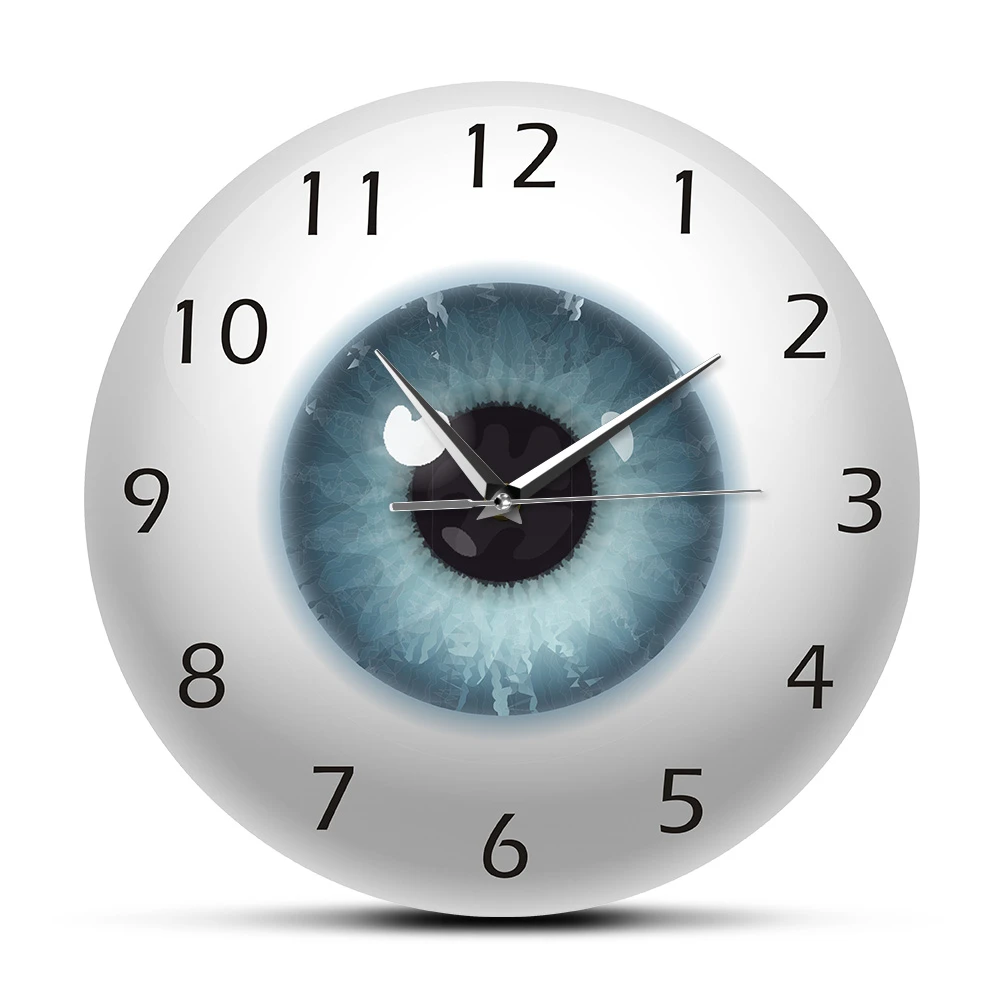 The Eye Eyeball Pupil Core Sight View Ophthalmology Silent Wall Clock All Seeing Human Body Anatomy Novelty Wall Watch Gift