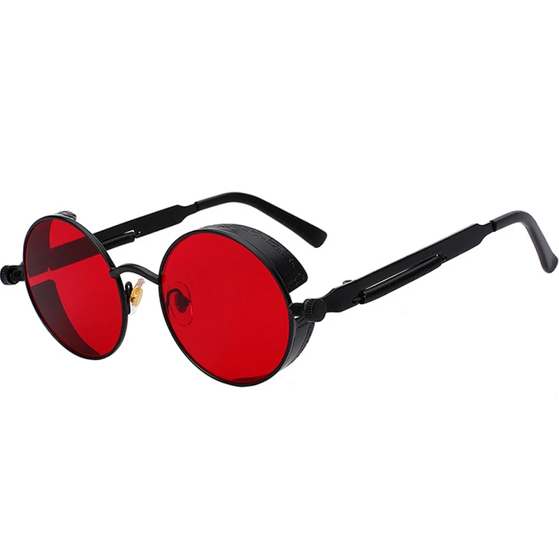 Classic Gothic Steampunk Sunglasses Sun Glasses Men Women Brand Designer  Vintage Round Glasses  Fashion Driving Goggle UV400