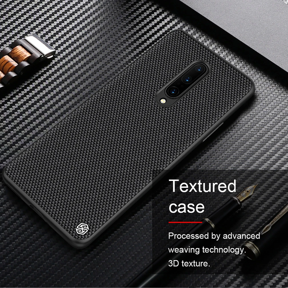 For OnePlus 8 Case NILLKIN Textured Nylon Fiber Case Thin and Light protector Back Cover For OnePlus 8 Case