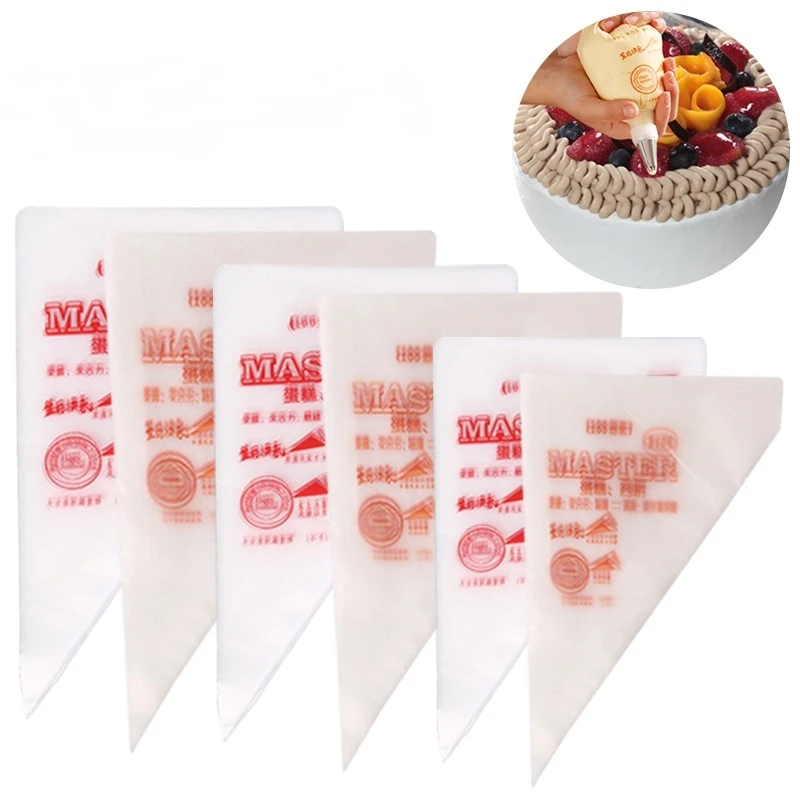 20/100/200/300Pcs Disposable Pastry Piping Bags Cake Decoration Kitchen Icing Nozzle Food Bags Cup Cake Baking Tools For Kitchen