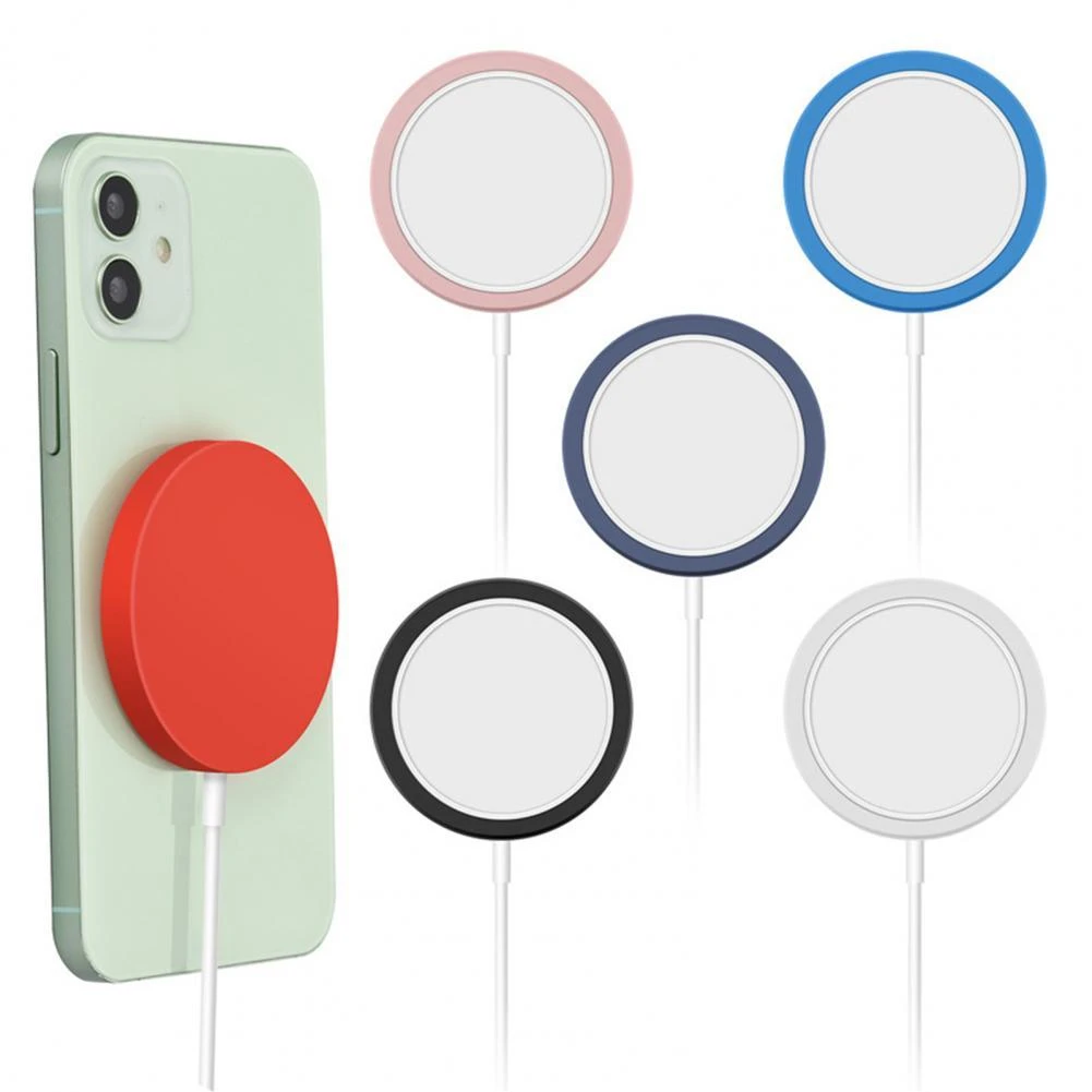 2021 New Soft Silicone Phone Wireless Charger Adapter Protective Case Cover For Apple MagSafe. iPhone New Accessories Wholesale