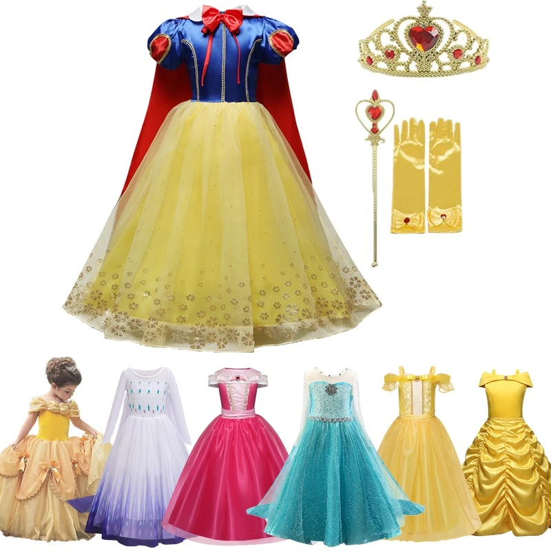 Girls Dress For Kids Halloween Cosplay Party Princess Costume Children Christmas Dress Up
