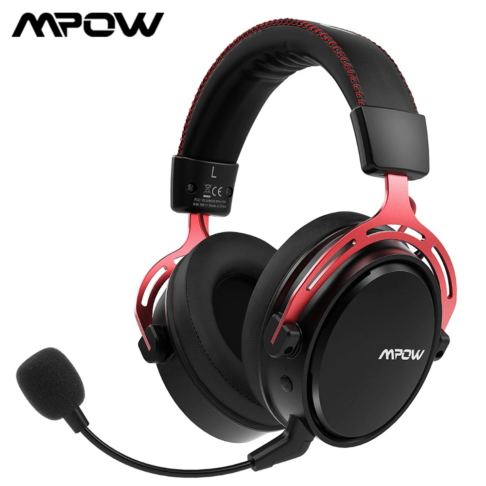 Mpow Air 2.4G Wireless Gaming Headset 7.1 Surround Sound Gaming Headphone for PC PS4 with Dual Drive Noise Cancelling Mic