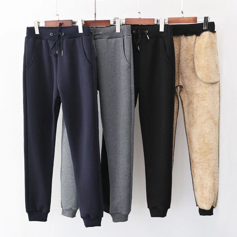 2021 Winter Women Pants Casual Loose Thicken Warm Women Pants Female Long Trousers Outwear High Waist Solid Harem Pants 2XL