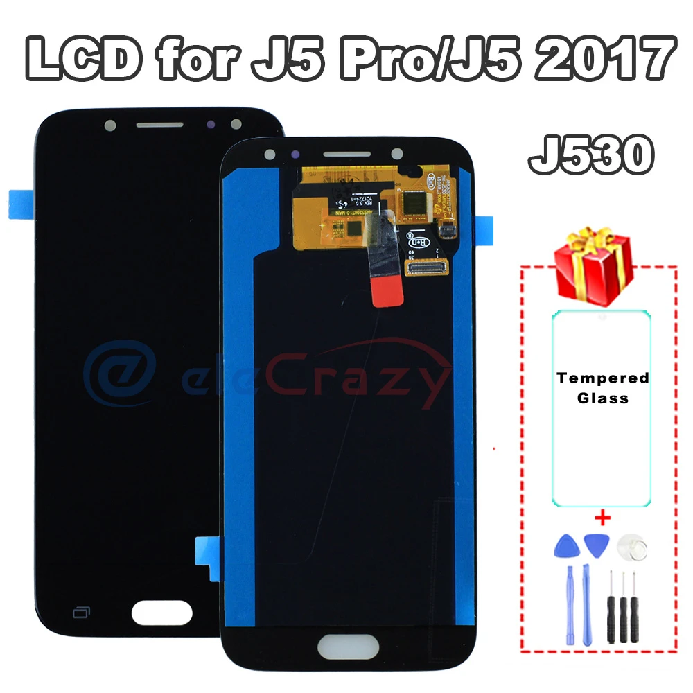 AMOLED for Samsung Galaxy J5 2017 J5 Pro LCD J530 J530M J530F Display with Touch Screen Assembly Replacement AAA 100% Tested