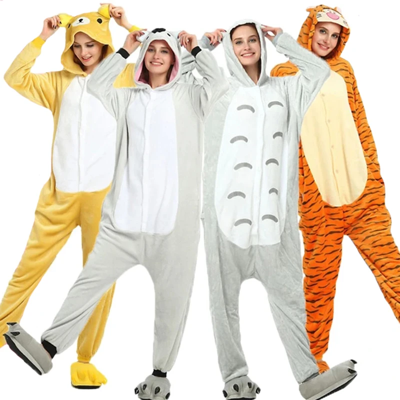 Anime Unicorn Onesies Women Panda Sleepwear Set Kigurumi Adult Women's Pajamas Bear Totoro Cosplay Children Boy Girl Kid pijama