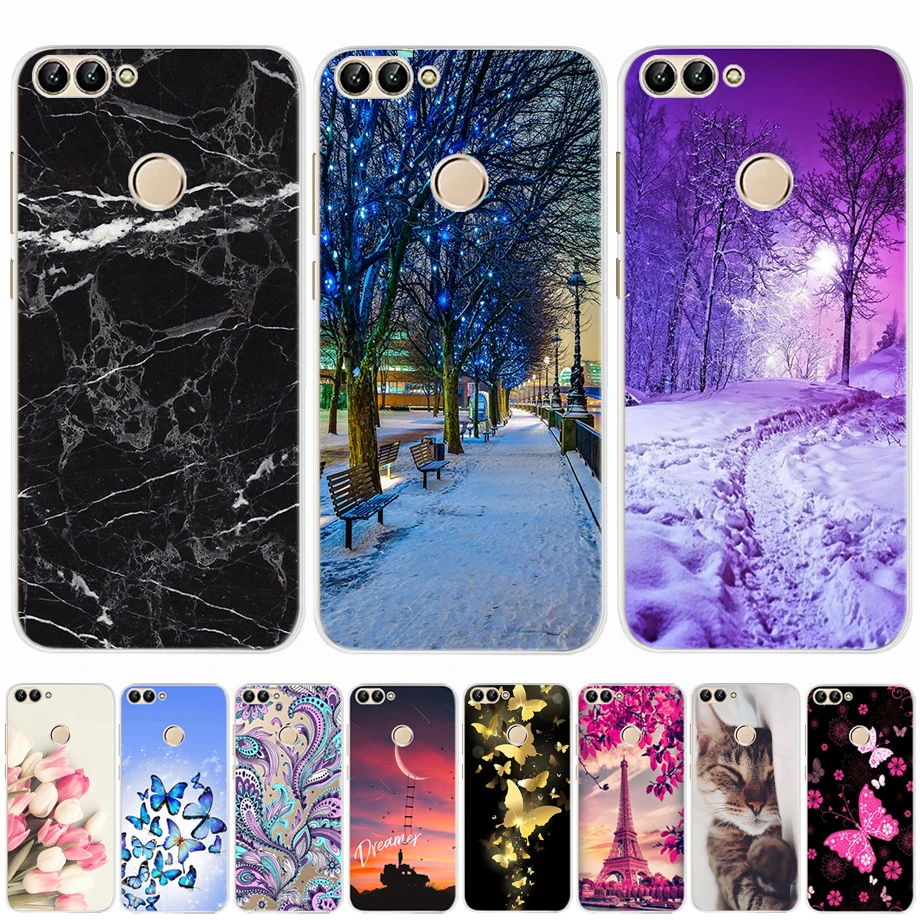 For Huawei P Smart Case TPU Soft Silicone Back Cover Phone Case For Huawei P Smart Cover Bumper Fundas FIG-LX1 PSmart 2018 Case