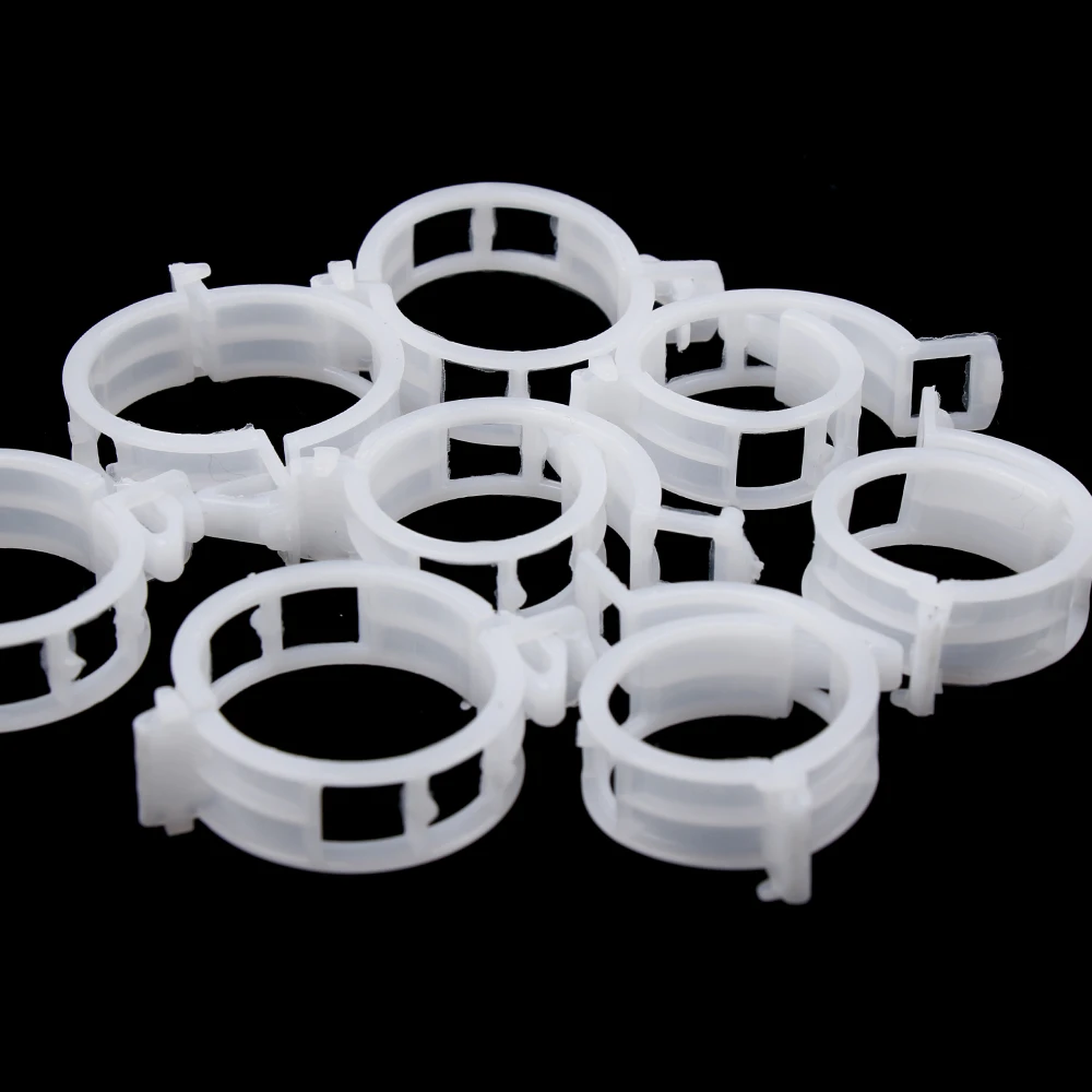 New 50/100Pcs Plastic Trellis Tomato Clips Supports Connects Plants Vines Cages Greenhouse Veggie Garden Plant Clip