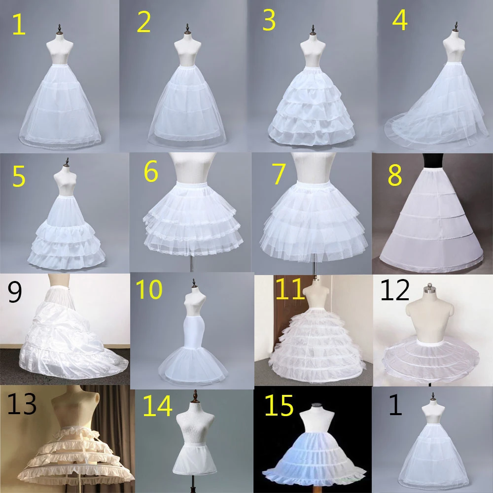 JIERUIZE Wedding Petticoat Crinoline Slip Underskirt Short Dress Cosplay Petticoat
