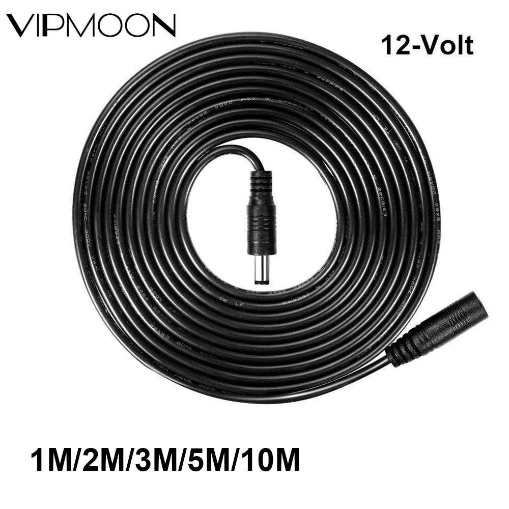 12V Extension Cable 5.5*2.1mm Male Female Power Cord 1M 2M 3M 5M 10M DC Connector for LED Strip Light Adapter CCTV Camera