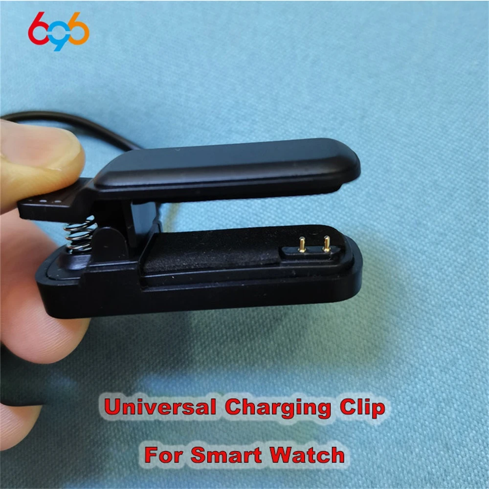 Smart Watch 2Pin Charger Clip 4mm 3mm Universal Charging Dock Cable For Smart Bracelet Wristband USB Original Charging Cable
