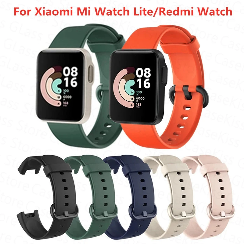 Silicone Strap For Xiaomi Mi Watch Lite Global Version SmartWatch Replacement Bracelet Wristband for Redmi Watch 2 Lite Strap