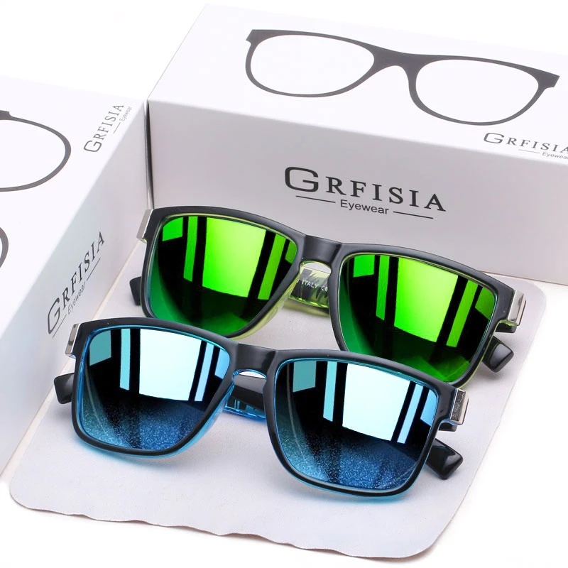 GRFISIA Fashion Sports Men Polarized Sunglasses  Photochromic Outdoor Colorful Sun Glasses Men Driving Fishing Eyewear X3