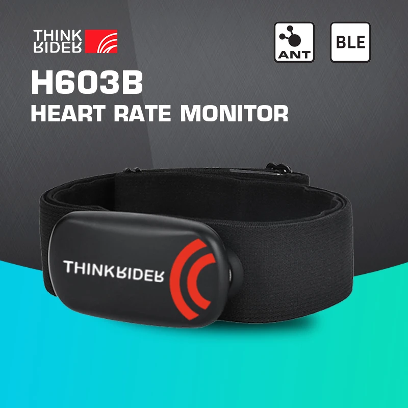 ThinkRider Heart Rate Monitor Chest Strap ANT+  Fitness Sensor  Compatible  Belt  Wahoo Polar Garmin Connected Cycl
