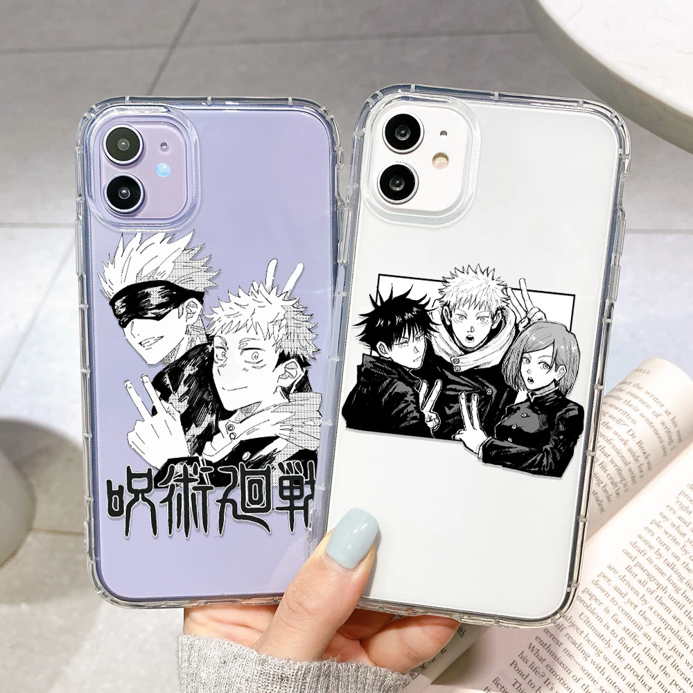Jujutsu Kaisen Anime Case For iPhone 11 Case For iPhone 12 Pro Max 13 7 8 Plus SE 2020 XR X XS 6 iPhone12 Mini Cover Funda Shell
