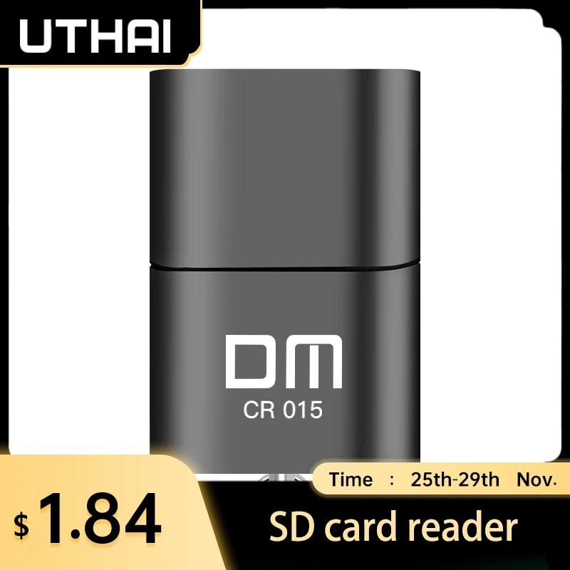 DM CR015 MicroSD Card Reader with TF Card Slot become USB Flash Drive for computer or for car USB Adapter