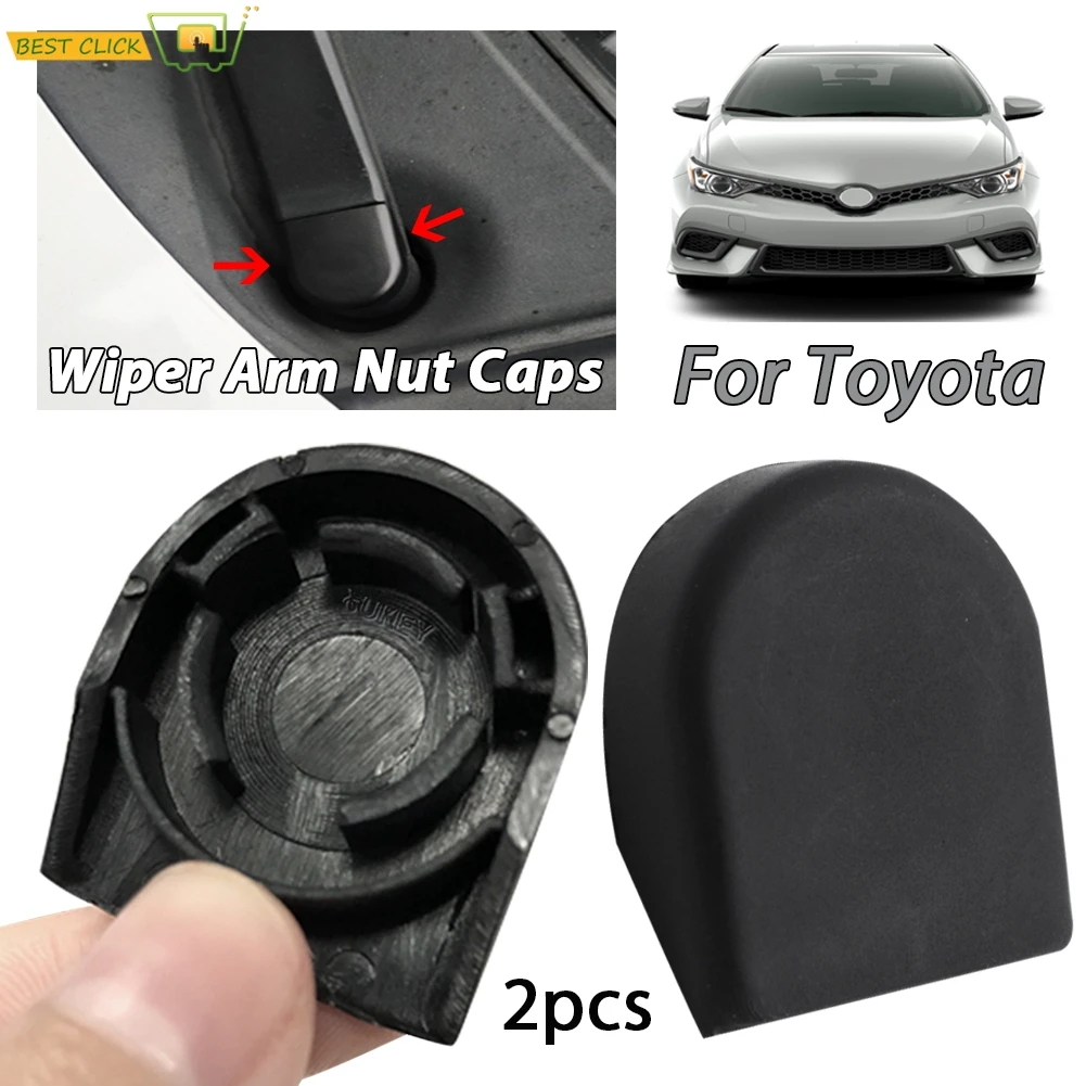 2X Front Windscreen Wiper Arm Nut Cap Bolt Cover For Toyota Corolla E150 E160 Verso Yaris Auris OE# 8529213010 Car Accessories