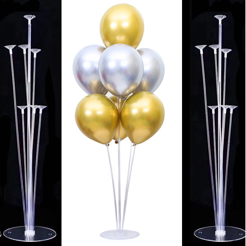 7x Tubes balloon stand birthday balloons arch stick holder wedding decoration baloon globos birthday party decorations kids ball