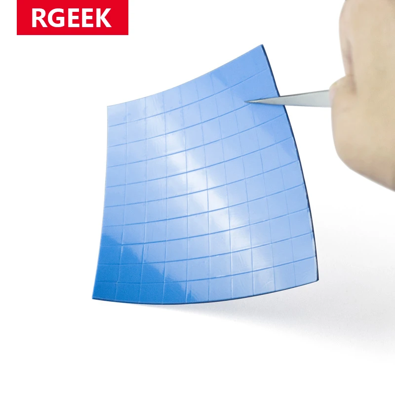 RGEEK High quality 6.0 W/mK 10mm*10mm Thermal Pad GPU CPU Heatsink Cooling Conductive Silicone Pad термопрокладка