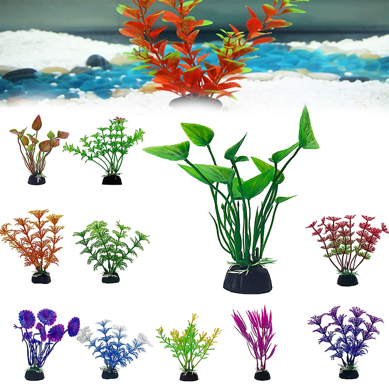 1Pc Simulation Artificial Plants Aquarium Decor Plastic Underwater Weed Grass Aquarium Accessories Fish Tank Decoration Ornament