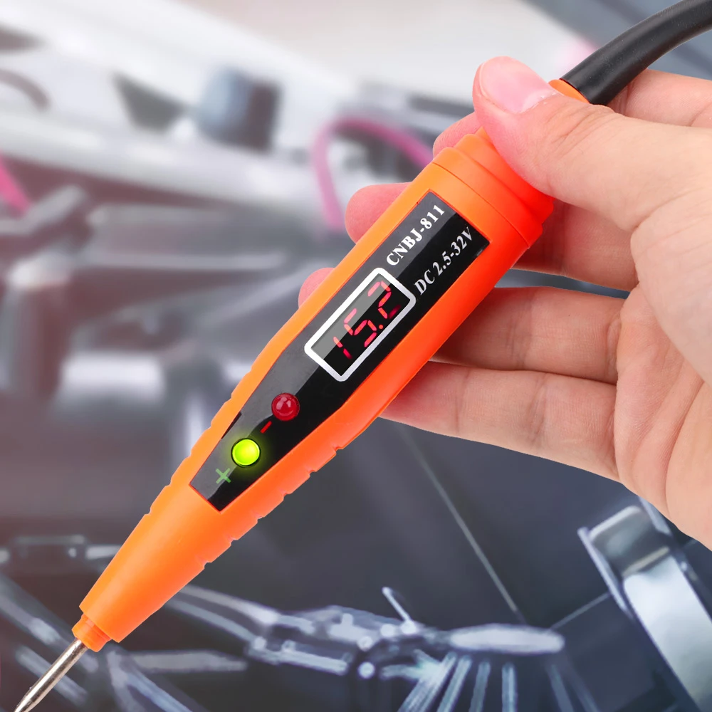 Car Electrical Circuit Test Pen Self Diagnosis Digital Display Voltage Test Pen Power Probe Pencil Car Diagnostic Tools Detector