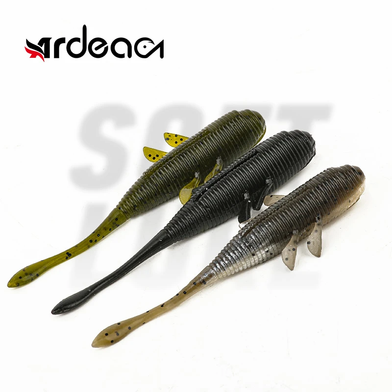 Ardea Soft Lure Silicone Bait 4pcs 110/120mm Drive Shad Easy Shiner Artificial Swimbait Worm Jigging Wobblers Bass Pesca Peche