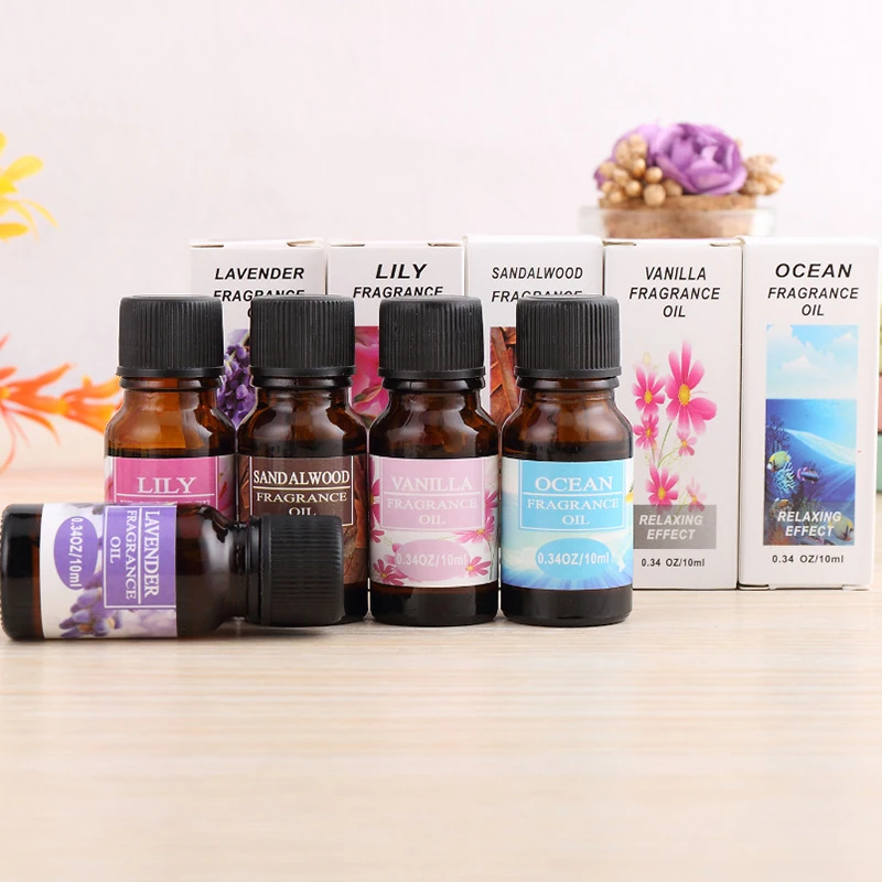 12 Kinds of Essential Oils for aroma diffuser air Humidifier Aromatherapy Water-soluble Oil Fragrance Lavender lemon  sandalwood