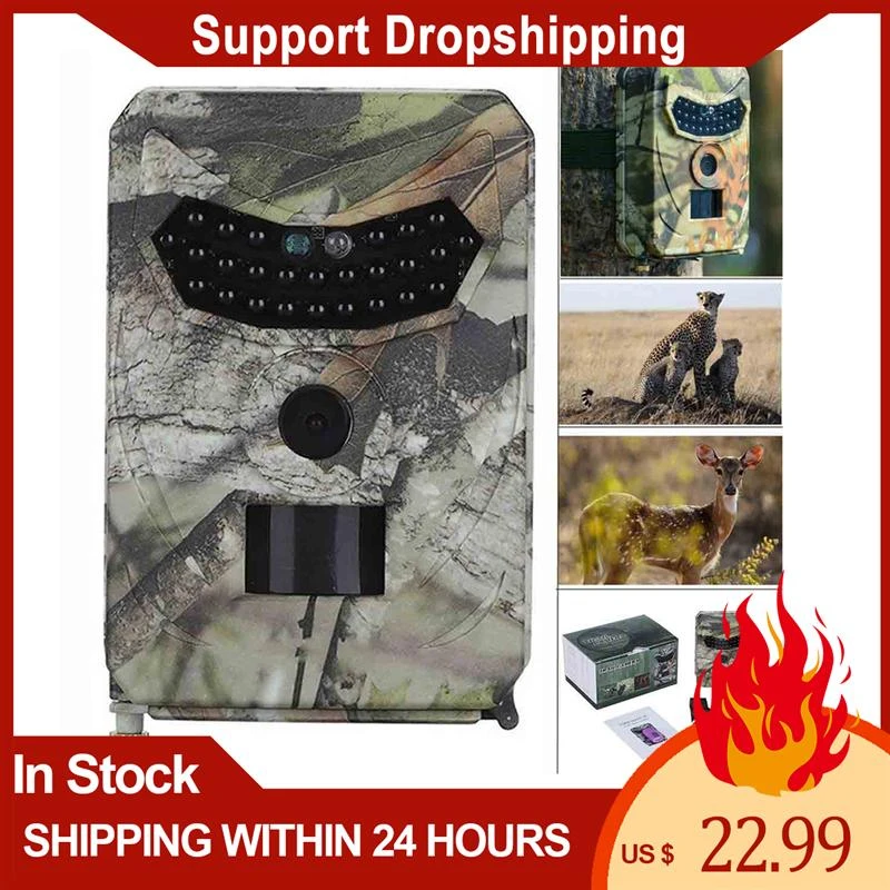 1080P 12MP Hunting Trail Camera Infrared Night Vision Scouting Camera for Wildlife Hunting Monitoring and Farm Security