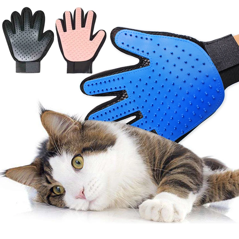 Pet Dog Brush Glove Wool Glove Cat Glove Cat Grooming Glove Pet Gloves For Cats Dog Accessories For Small Dogs