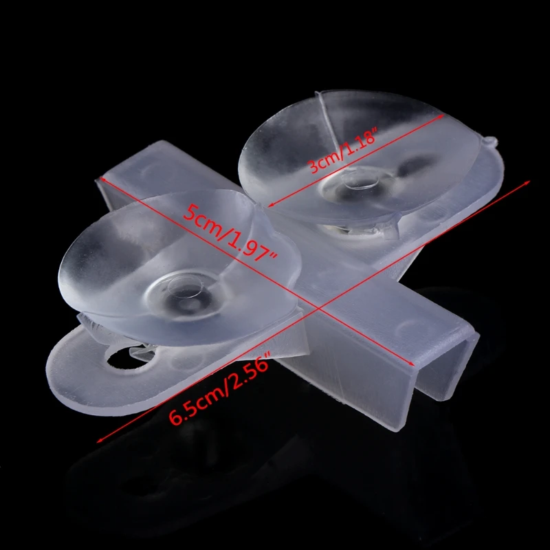 5pcs Aquarium Fish Tank Divider Suction Cup Divider Plastic Sheet Holder Set New L4MB