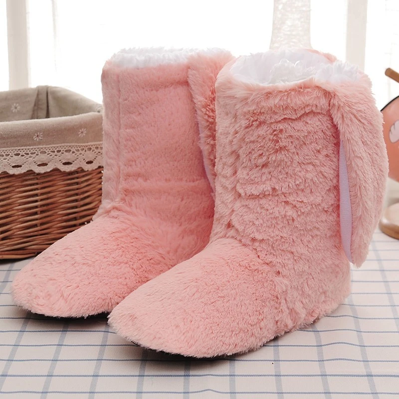 Christmas Sock Shoes Woman 2021 New Style Women Slippers Warm Plush Slippers Shoes Soft Light Weight Bedroom Home Slippers