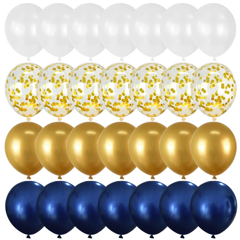 40pcs Navy Blue Balloon Set Wedding Kids Birthday Party Latex Confetti Balloons Garland Graduation Party Decoration Baby Shower