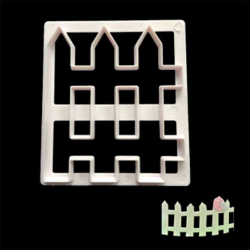 DIY Fence Silicone Mold Pastry Sugar-craft Cake Decorating Tools Fondant Cake Baking Tools Cake Decorating Tools